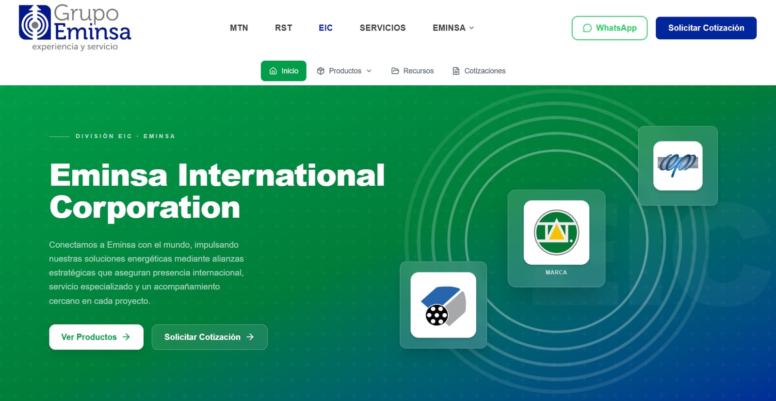 División EIC: Eminsa International Corporation, marcas internacionales representadas